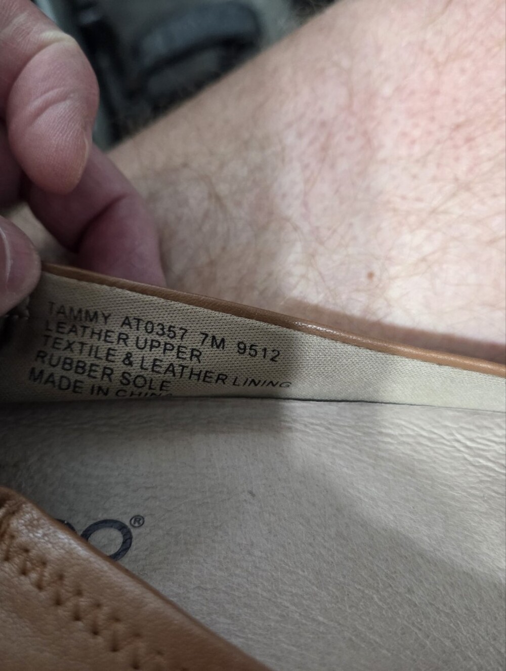 Abeo Tammy Women's Ballet Flats in Tan 7M - Picture 9 of 10